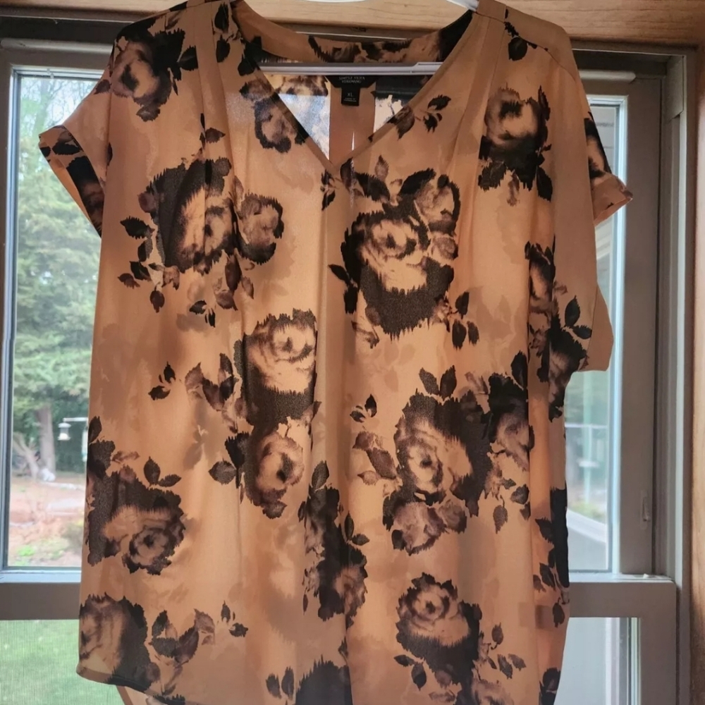 Simply Vera Blouse XL Short Sleeve